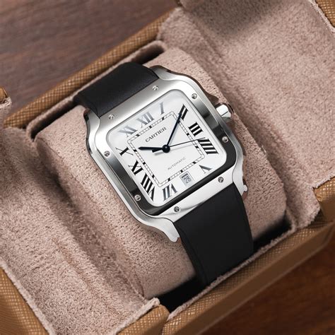 cartier santos strap|cartier santos dumont rubber strap.